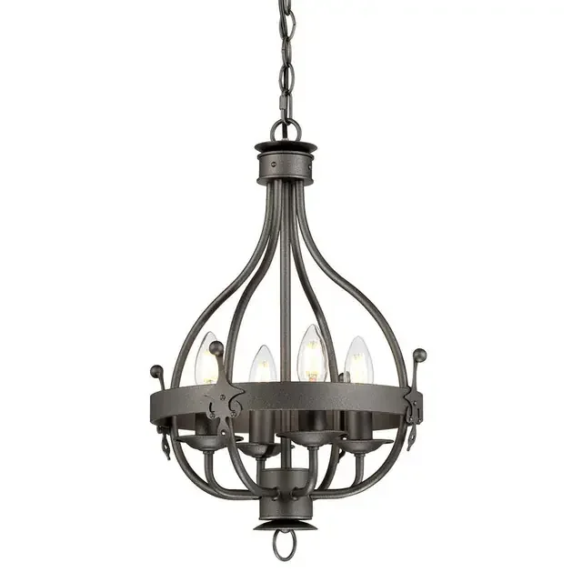 Windsor 4 Light Graphite with Opal Diffuser Pendant Light