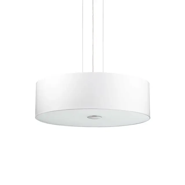 Woody SP5 5 Light White Shaded Pendant Light
