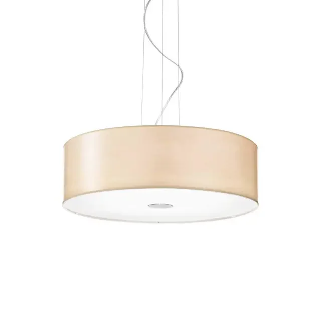 Woody SP5 5 Light Wooden Shaded Pendant Light