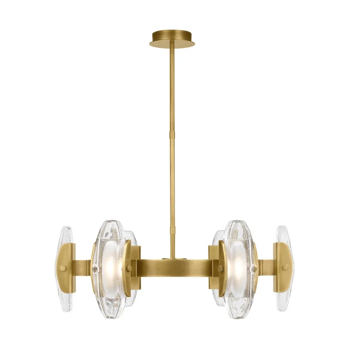 Wythe LED Chandelier in Plated Brass (182|700WYT6MBR-LED927)