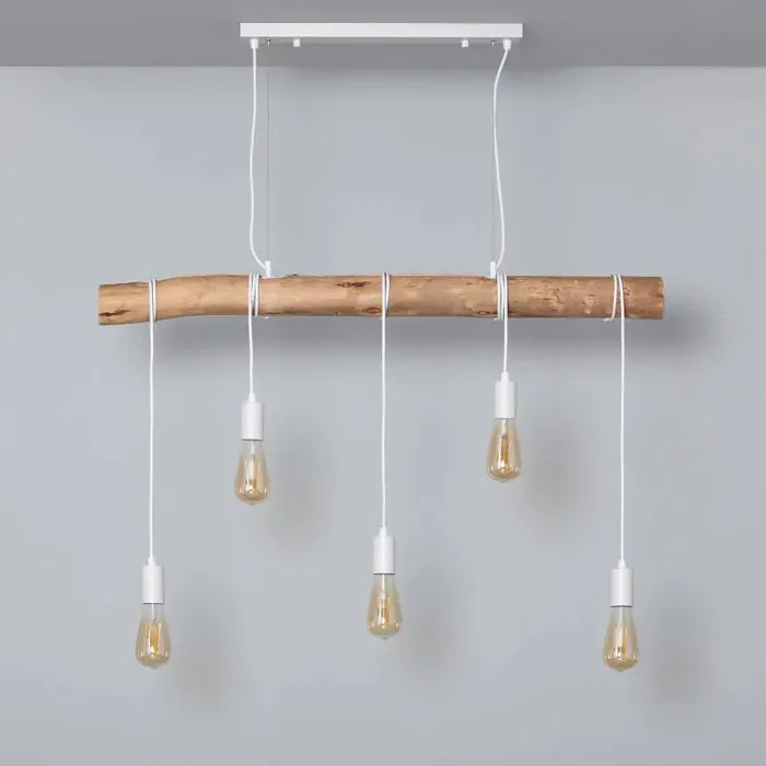 Yagis Metal & Wood Pendant Lamp – Ledkia