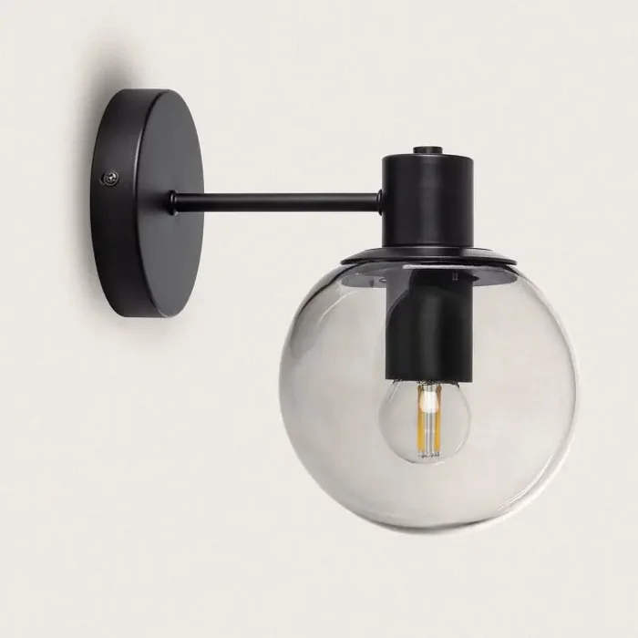 Yanbu Metal & Glass Outdoor Wall Lamp – Ledkia