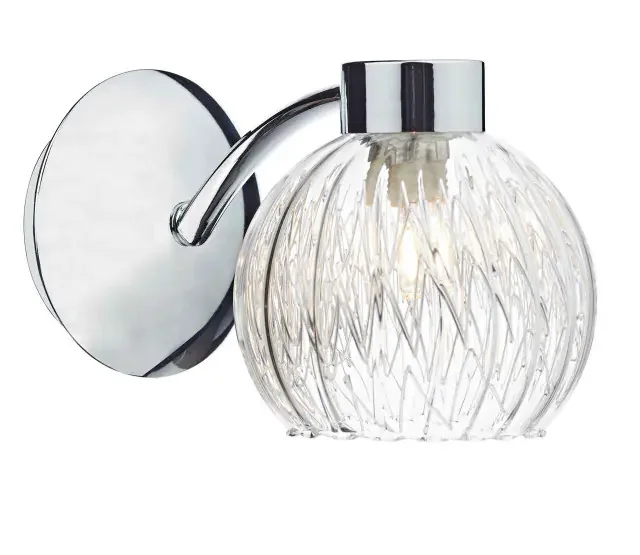 Yasmin Single Polished Chrome Wall Light