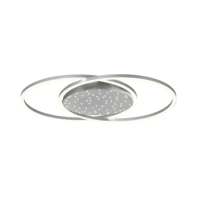 Yuki 3 Light Satin Chrome Round Ceiling Light