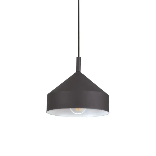 Yurta SP1 Black with White Inside 21cm Pendant Light