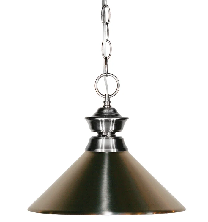 Z-Lite 100701BN-MBN Pendant Lights One Light Pendant, Brushed Nickel