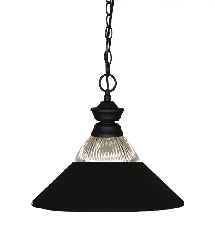 Z-Lite 100701MB-RMB Shark One Light Pendant, Matte Black