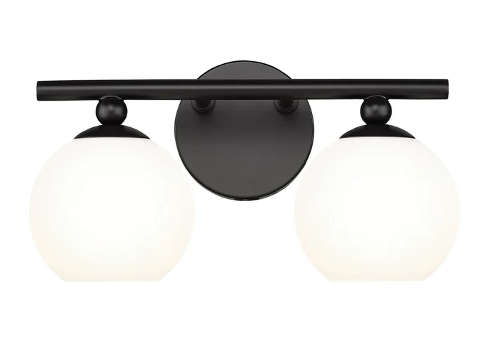 Z-Lite 1100-2V-MB Neoma Two Light Vanity, Matte Black