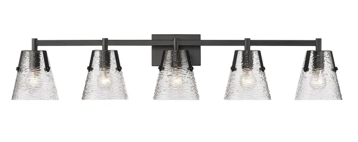 Z-Lite 1101-5V-MB Analia Five Light Vanity, Matte Black