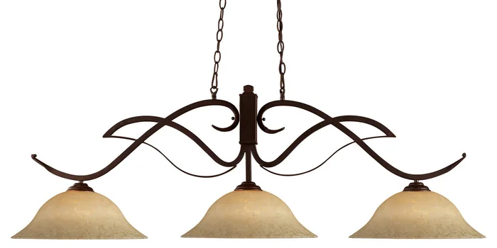Z-Lite 126BRZ-GM16 Phoenix Three Light Island Pendant, Bronze