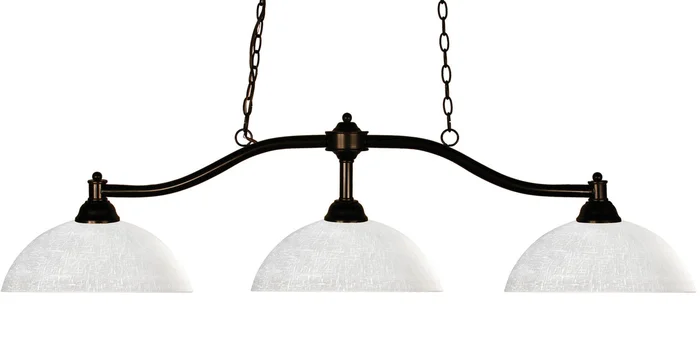 Z-Lite 147BRZ-DWL14 Chance Three Light Island Pendant, Bronze