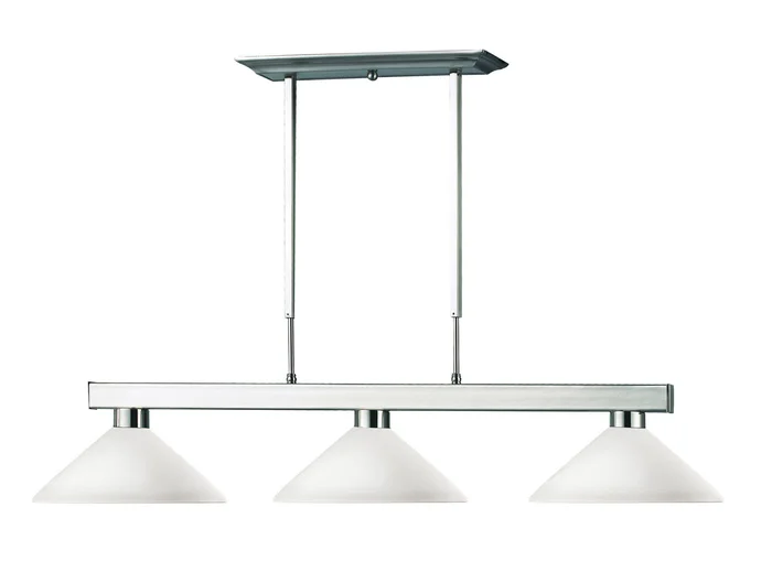 Z-Lite 152BN-AMO14 Cobalt Three Light Island Pendant, Brushed Nickel