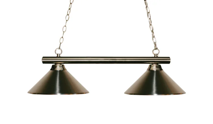 Z-Lite 155-2BN-MBN Sharp Shooter Two Light Island Pendant, Brushed Nickel