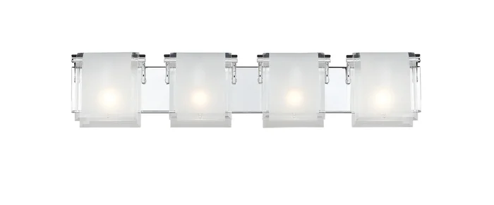Z-Lite 169-4V Zephyr Four Light Vanity, Chrome
