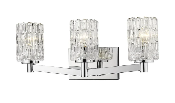 Z-Lite 1931-3V-CH Aubrey Three Light Vanity, Chrome