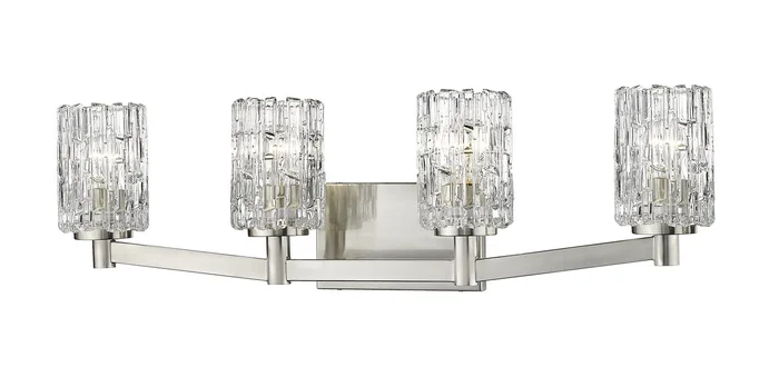 Z-Lite 1931-4V-BN Aubrey Four Light Vanity, Brushed Nickel