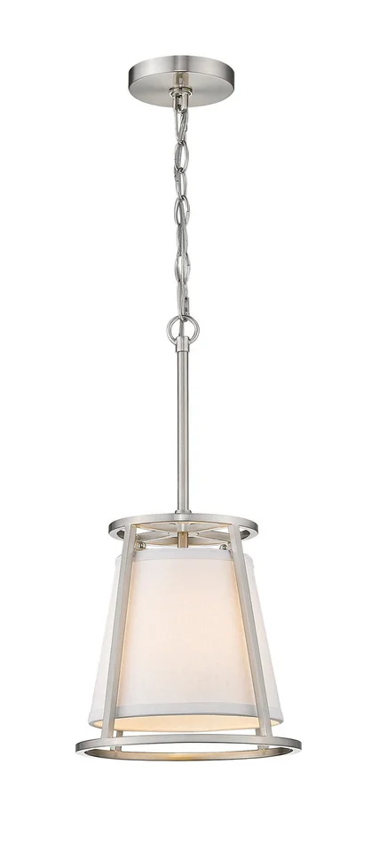 Z-Lite 1935MP-BN Lenyx Pendant One Light Mini Pendant, Brushed Nickel