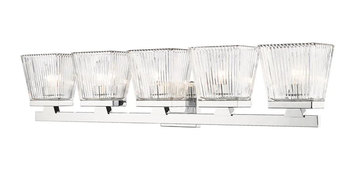 Z-Lite 1936-5V-CH Astor Five Light Vanity, Chrome