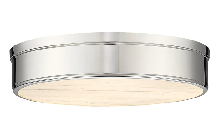 Z-Lite 1944F22-PN-LED Anders LED Flush Mount, Polished Nickel