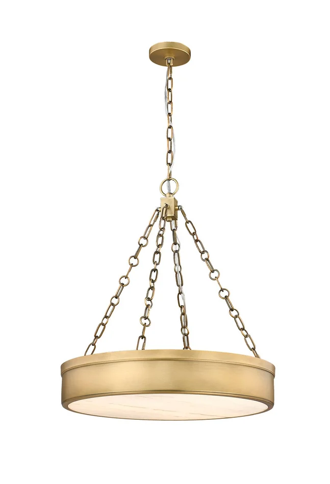 Z-Lite 1944P22-RB-LED Anders LED Pendant, Rubbed Brass