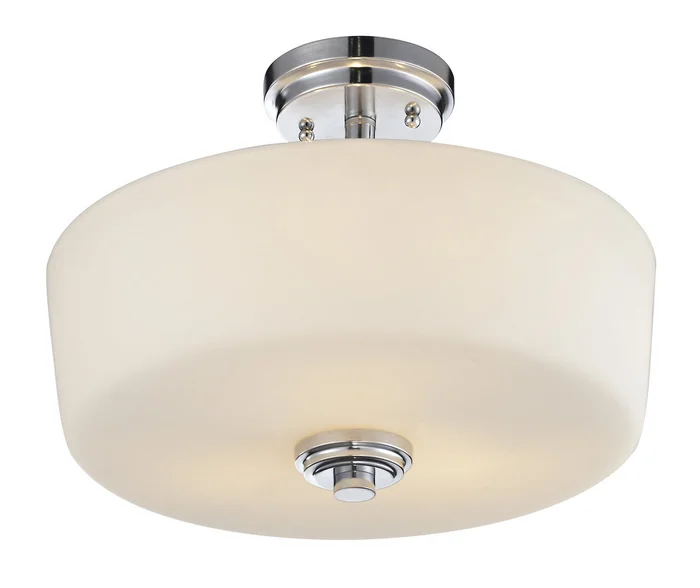 Z-Lite 225SF Lamina Three Light Semi Flush Mount, Chrome