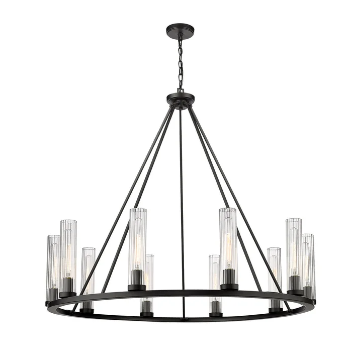 Z-Lite 3031-10BRZ Beau Ten Light Chandelier, Bronze