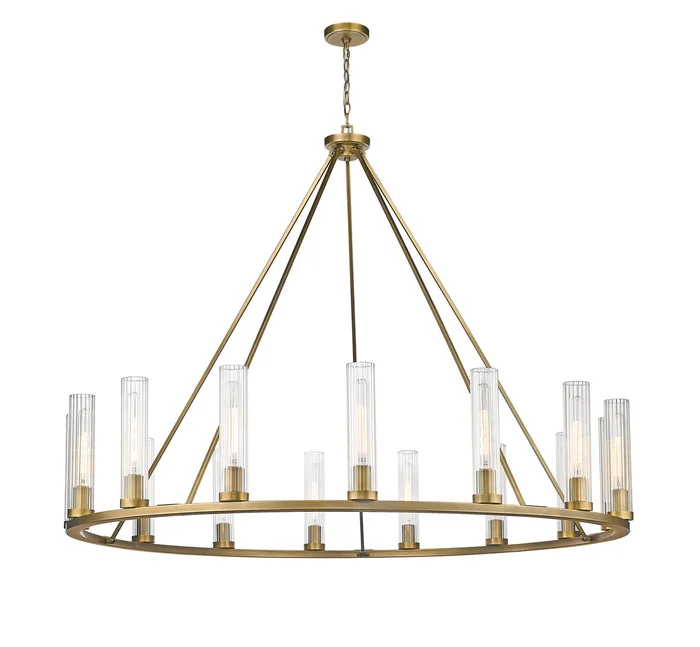 Z-Lite 3031-15RB Beau 15 Light Chandelier, Rubbed Brass