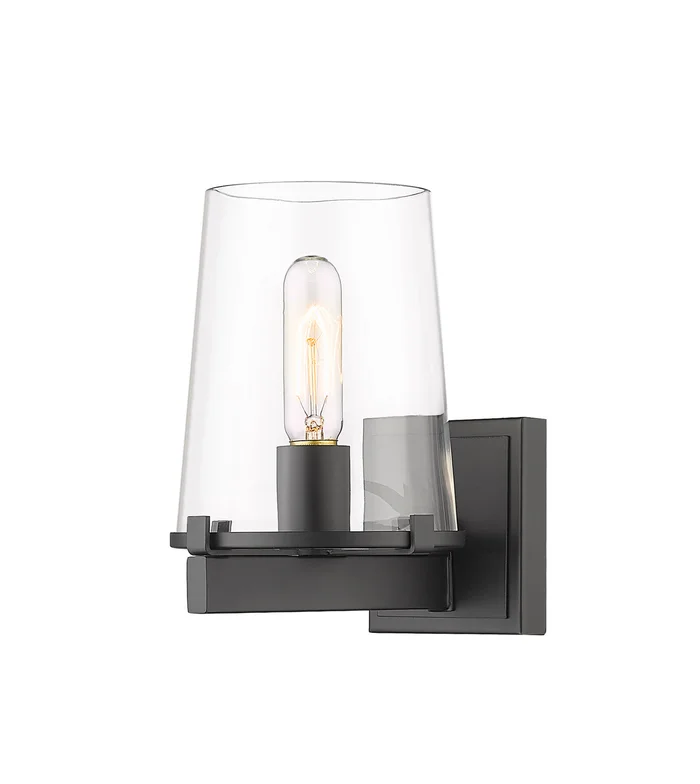 Z-Lite 3032-1V-MB Callista One Light Vanity, Matte Black