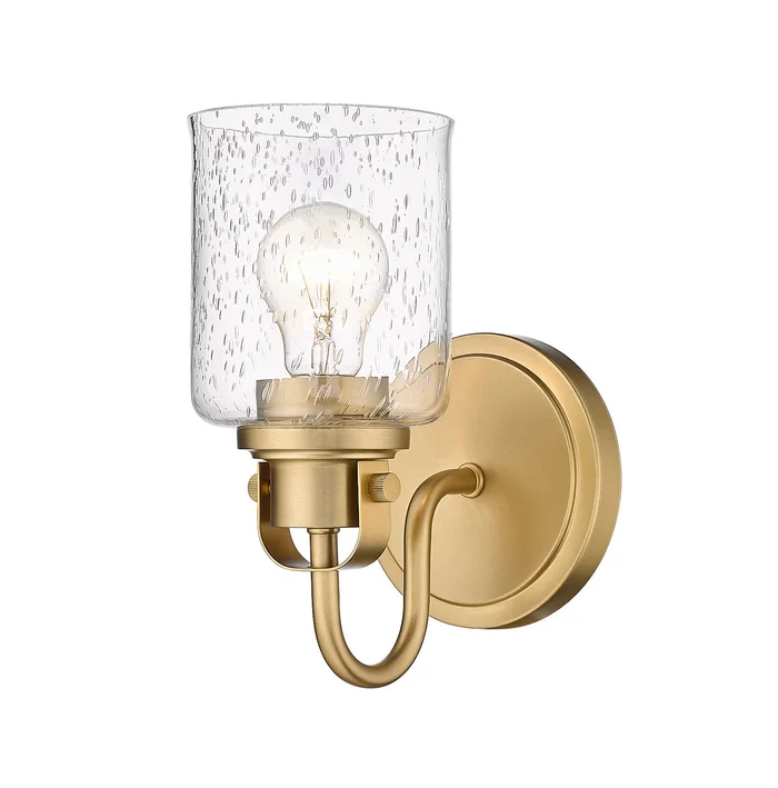 Z-Lite 340-1S-HG Kinsley One Light Wall Sconce, Heirloom Gold