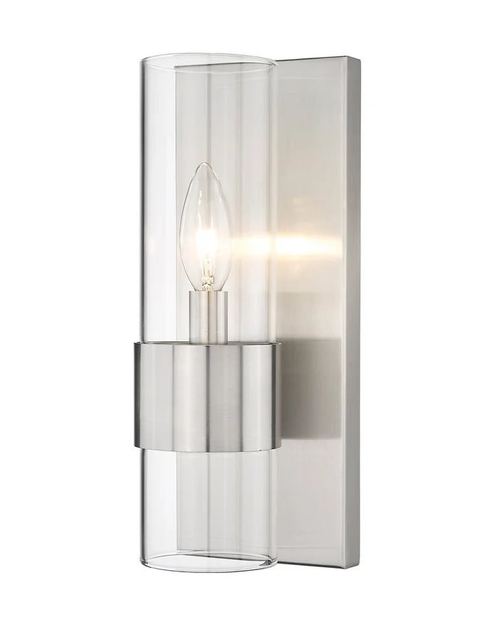 Z-Lite 343-1S-BN Lawson One Light Wall Sconce, Brushed Nickel