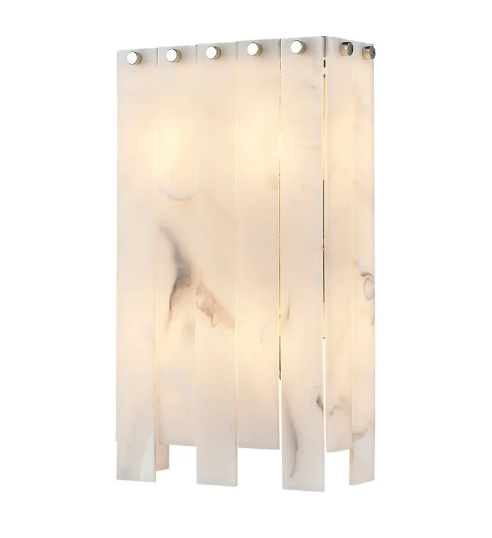 Z-Lite 345-4S-PN Viviana Four Light Wall Sconce, Polished Nickel