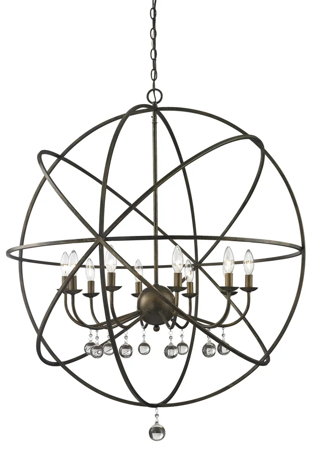 Z-Lite 416-36 Acadia Ten Light Pendant, Golden Bronze