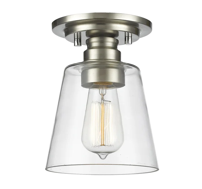 Z-Lite 428F1-BN Annora One Light Flush Mount, Brushed Nickel