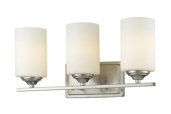 Z-Lite 435-3V-BN Bordeaux Three Light Vanity, Brushed Nickel