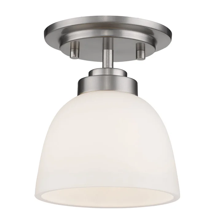 Z-Lite 443F1-BN Ashton One Light Flush Mount, Brushed Nickel