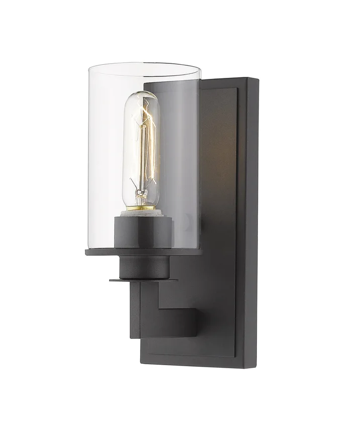 Z-Lite 462-1S-BRZ Savannah One Light Wall Sconce, Bronze