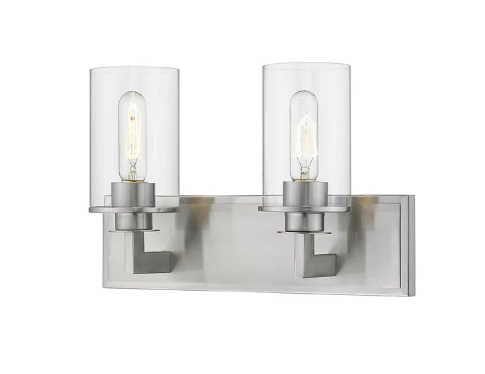 Z-Lite 462-2V-BN Savannah Two Light Vanity, Brushed Nickel