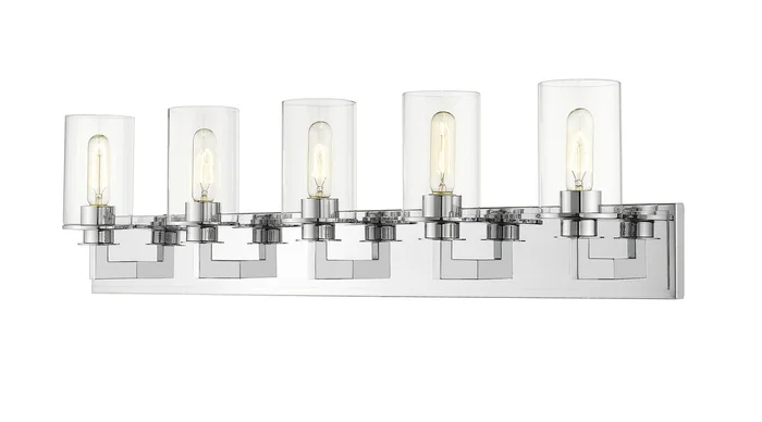 Z-Lite 462-5V-CH Savannah Five Light Vanity, Chrome