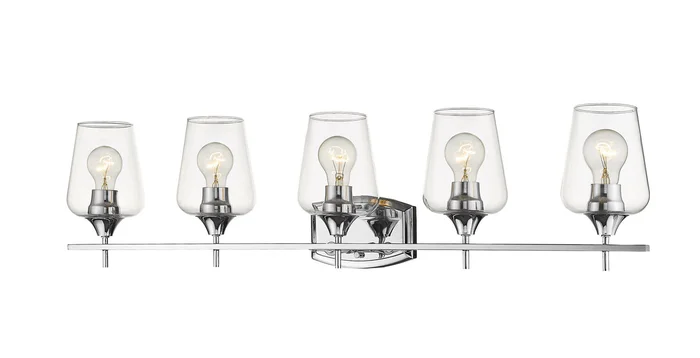 Z-Lite 473-5V-CH Joliet Five Light Vanity, Chrome