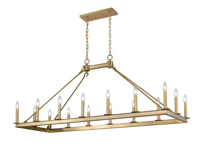 Z-Lite 482-16L-OBR Barclay 16 Light Chandelier, Olde Brass