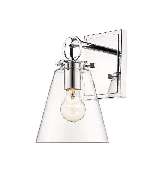 Z-Lite 483-1S-CH Harper One Light Wall Sconce, Chrome