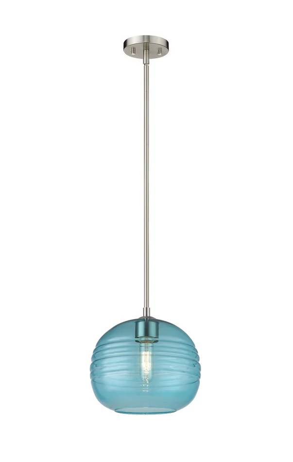 Z-Lite 487P10-BN Harmony One Light Pendant, Brushed Nickel