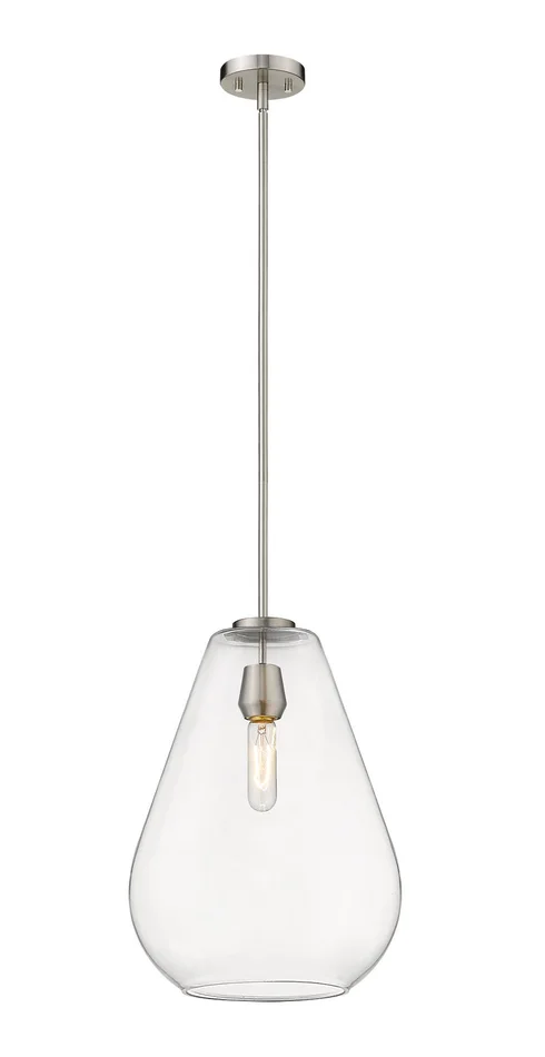 Z-Lite 488P12-BN Ayra One Light Pendant, Brushed Nickel