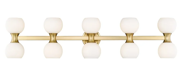 Z-Lite 494-10V-MGLD Artemis Ten Light Vanity, Modern Gold