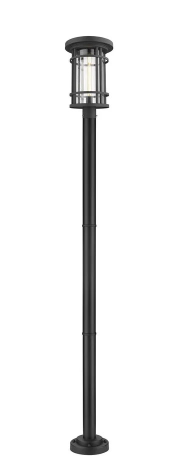 Z-Lite 570PHXL-567P-BK Jordan One Light Outdoor Post Mount, Black