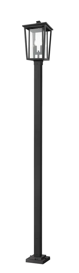 Z-Lite 571PHBS-536P-BK Seoul Two Light Outdoor Post Mount, Black
