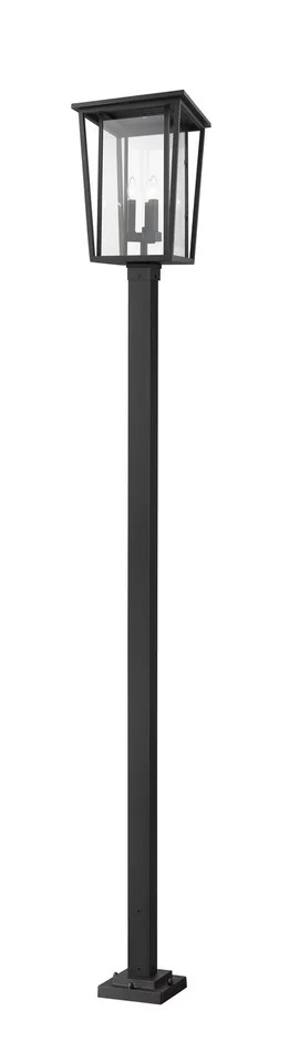 Z-Lite 571PHXLS-536P-BK Seoul Three Light Outdoor Post Mount, Black