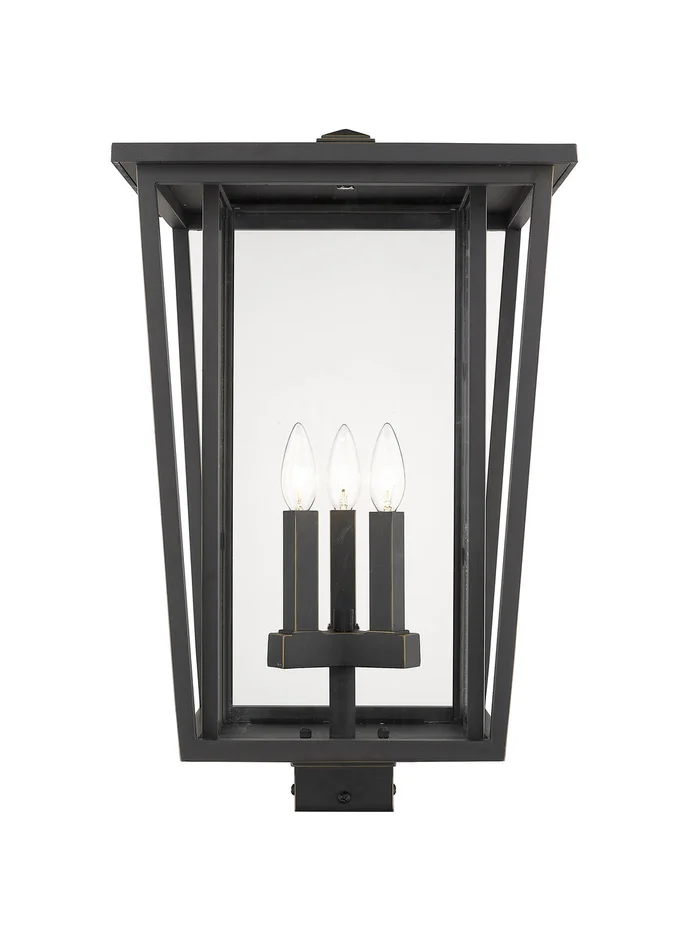 Z-Lite 571PHXLS-ORB Seoul Three Light Outdoor Post Mount, Oil Rubbed Bronze