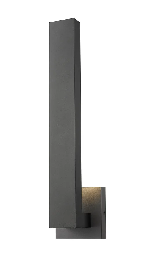 Z-Lite 576M-BK-LED Edge LED Outdoor Wall Sconce, Black