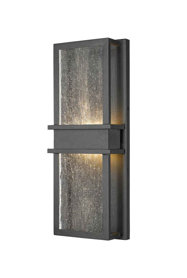 Z-Lite 577M-BK-LED Eclipse LED Outdoor Wall Sconce, Black